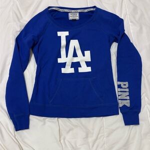 Blue PINK Victoria's Secret Women's LA Sweatshirt